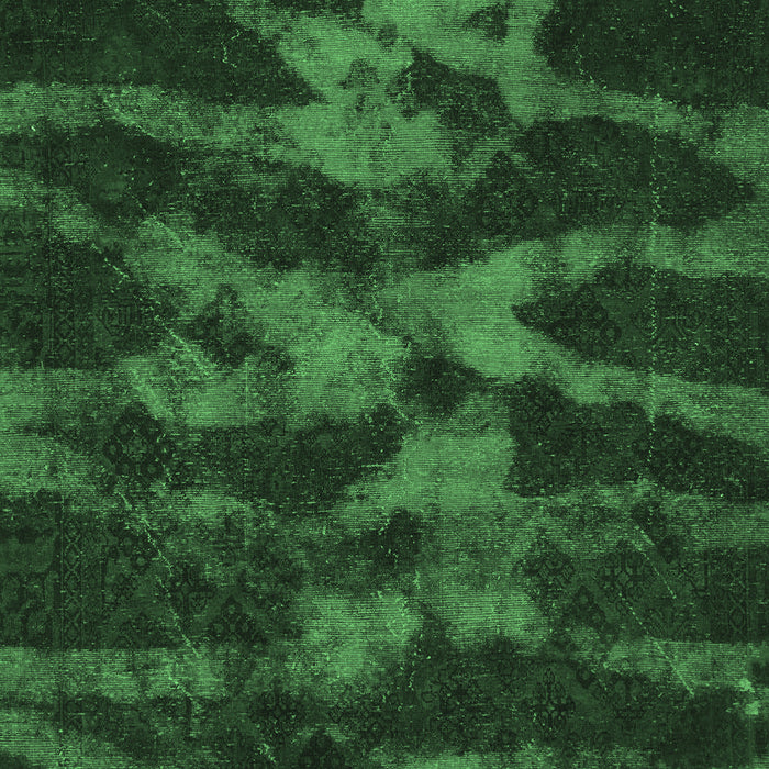 Machine Washable Abstract Emerald Green Modern Area Rugs, wshabs842emgrn