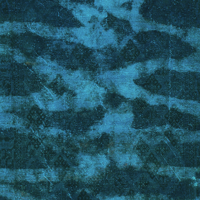 Machine Washable Abstract Turquoise Modern Area Rugs, wshabs842turq