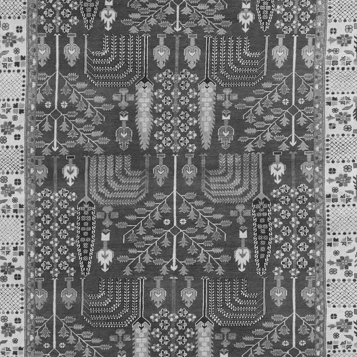 Machine Washable Abstract Gray Modern Rug, wshabs843gry