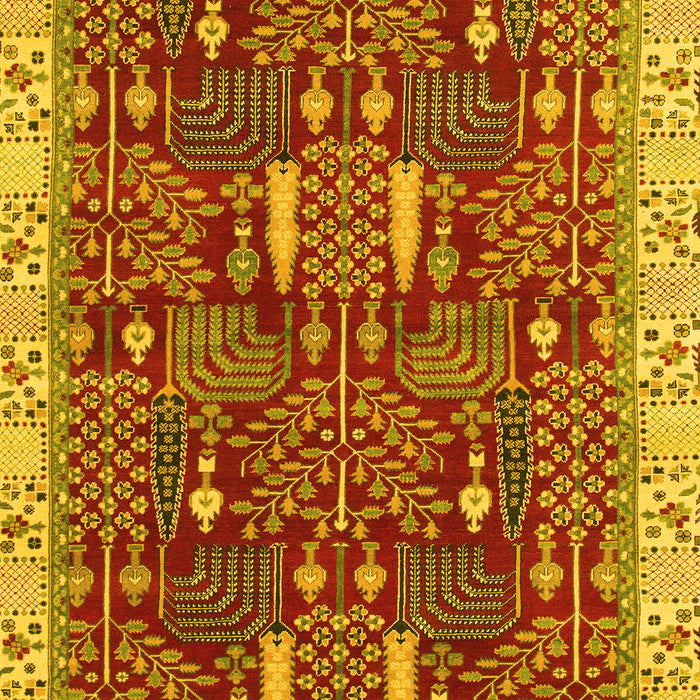 Abstract Yellow Modern Rug, abs843yw