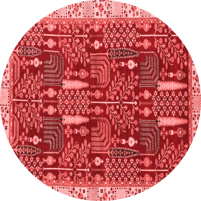 Abstract Red Modern Rug, abs843red