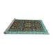 Sideview of Machine Washable Abstract Light Blue Modern Rug, wshabs843lblu