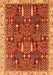 Machine Washable Abstract Orange Modern Area Rugs, wshabs843org