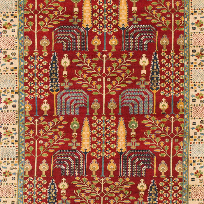 Abstract Red Modern Rug, abs843