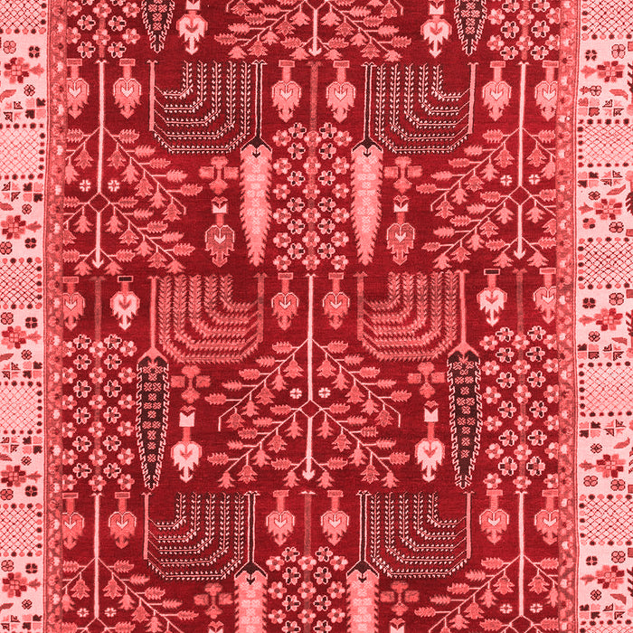 Abstract Red Modern Area Rugs