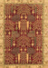 Abstract Brown Modern Rug, abs843brn