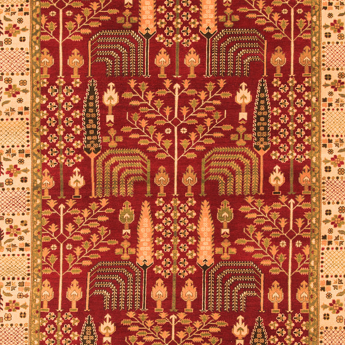 Abstract Orange Modern Rug, abs843org
