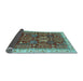 Sideview of Abstract Light Blue Modern Rug, abs843lblu