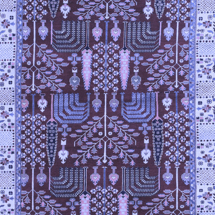 Abstract Blue Modern Rug, abs843blu