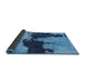 Sideview of Abstract Blue Modern Rug, abs844