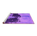 Sideview of Machine Washable Abstract Pink Modern Rug, wshabs844pnk