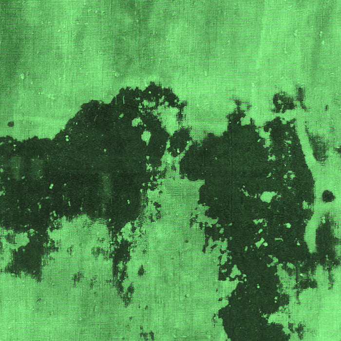 Machine Washable Abstract Emerald Green Modern Area Rugs, wshabs844emgrn