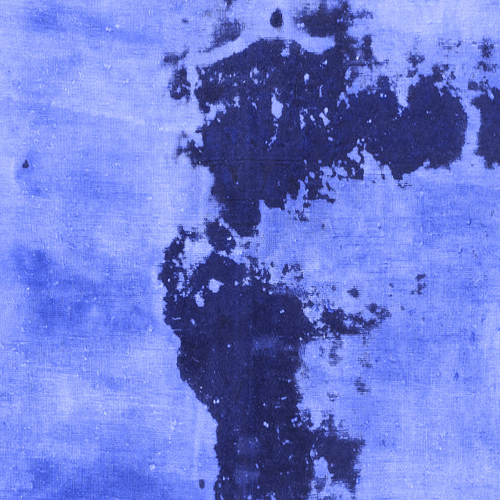 Square Machine Washable Abstract Blue Modern Rug, wshabs844blu