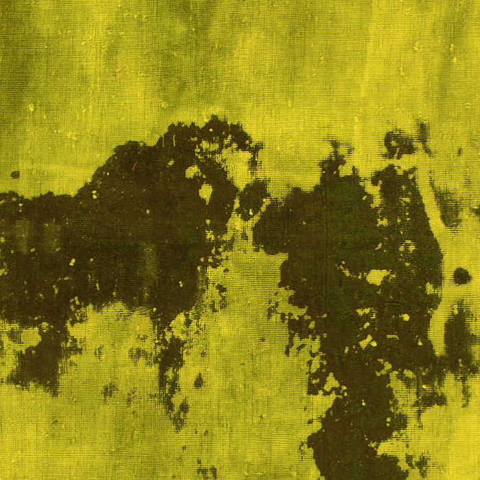 Machine Washable Abstract Yellow Modern Rug, wshabs844yw