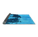 Sideview of Abstract Light Blue Modern Rug, abs844lblu