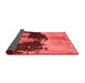 Abstract Red Modern Area Rugs