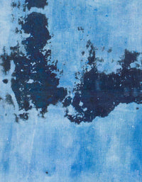 Machine Washable Abstract Blue Rug, wshabs844