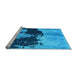 Sideview of Machine Washable Abstract Light Blue Modern Rug, wshabs844lblu