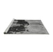 Sideview of Machine Washable Abstract Gray Modern Rug, wshabs844gry