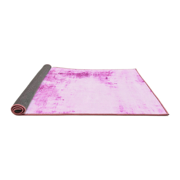 Sideview of Abstract Pink Modern Rug, abs845pnk