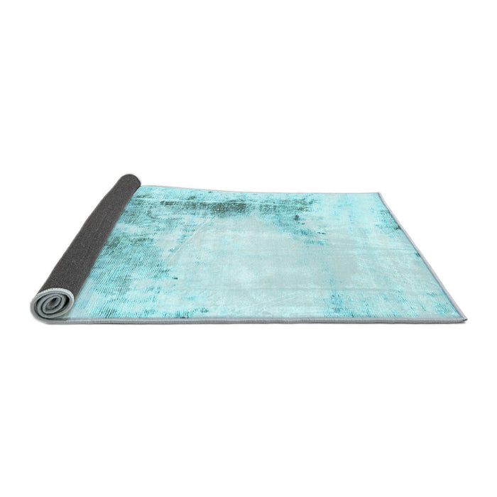 Sideview of Abstract Light Blue Modern Rug, abs845lblu