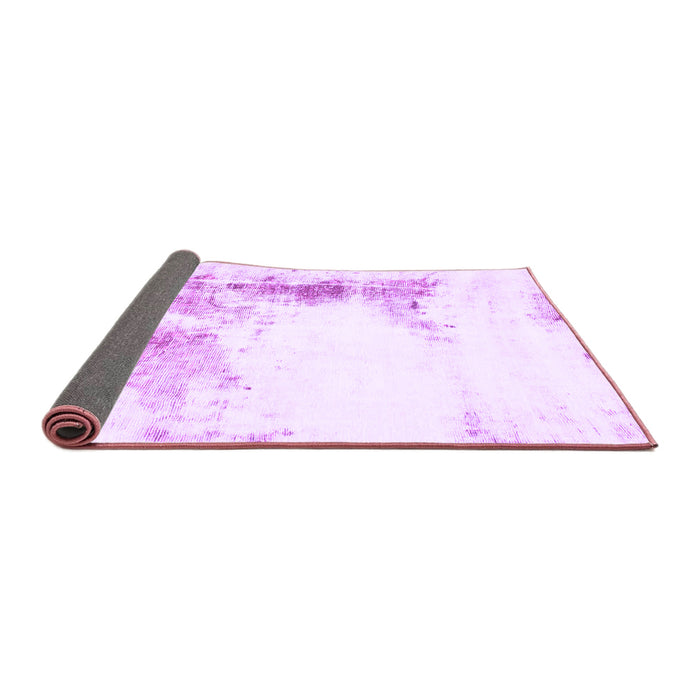 Sideview of Abstract Purple Modern Rug, abs845pur