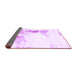 Sideview of Abstract Purple Modern Rug, abs845pur