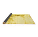 Sideview of Abstract Yellow Modern Rug, abs845yw