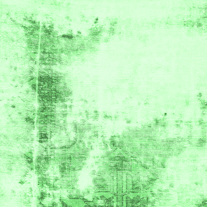 Machine Washable Abstract Emerald Green Modern Area Rugs, wshabs845emgrn