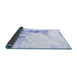 Sideview of Abstract Blue Modern Rug, abs845blu