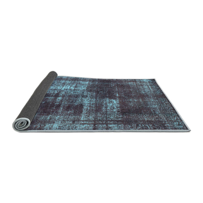 Sideview of Abstract Light Blue Modern Rug, abs846lblu