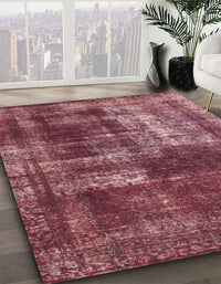 Abstract Pink Coral Pink Modern Rug, abs846