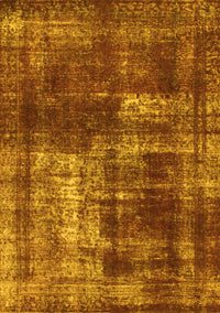 Abstract Yellow Modern Rug, abs846yw