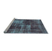 Sideview of Machine Washable Abstract Light Blue Modern Rug, wshabs846lblu