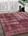 Machine Washable Abstract Pink Coral Pink Rug in a Family Room, wshabs846