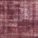 Square Abstract Pink Coral Pink Modern Rug, abs846