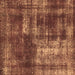 Square Machine Washable Abstract Brown Modern Rug, wshabs846brn