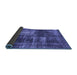 Sideview of Abstract Blue Modern Rug, abs846blu