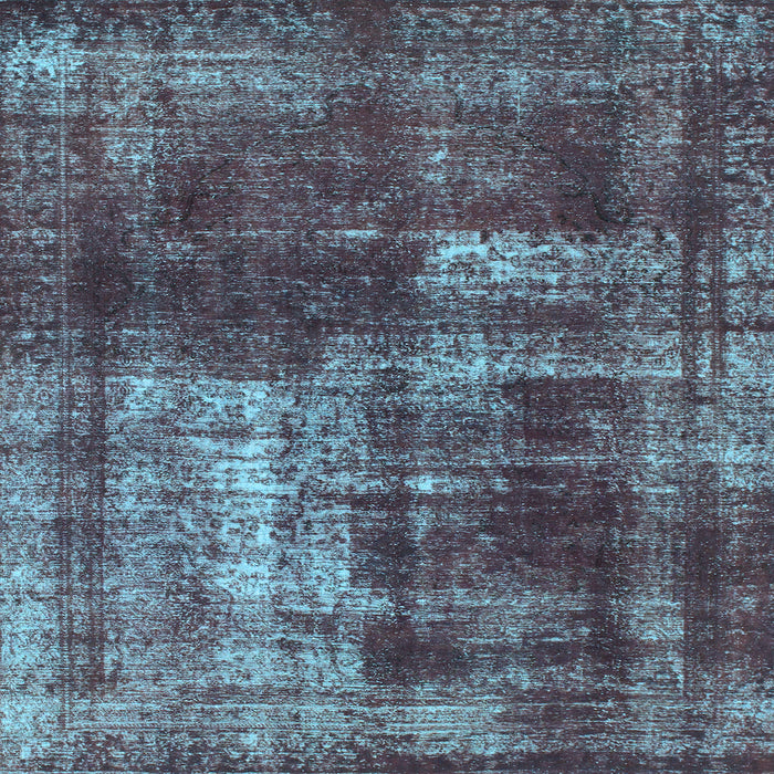 Square Machine Washable Abstract Light Blue Modern Rug, wshabs846lblu