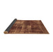 Sideview of Abstract Brown Modern Rug, abs846brn