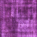 Square Machine Washable Abstract Purple Modern Area Rugs, wshabs846pur