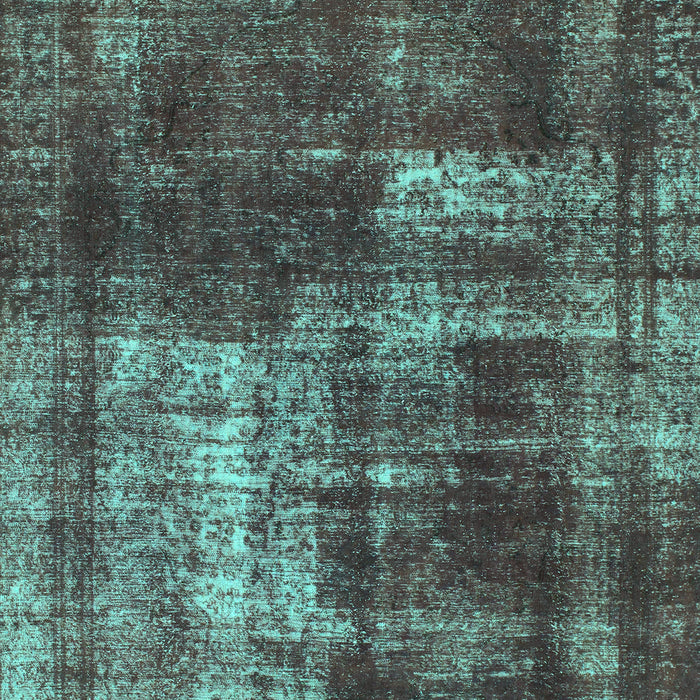 Machine Washable Abstract Turquoise Modern Area Rugs, wshabs846turq