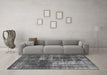 Machine Washable Abstract Gray Modern Rug in a Living Room,, wshabs846gry