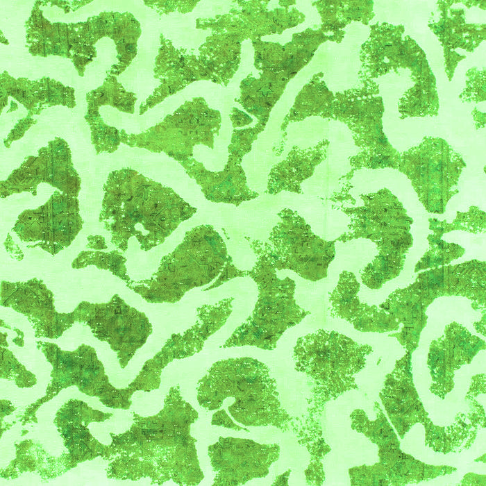 Machine Washable Abstract Green Modern Area Rugs, wshabs847grn