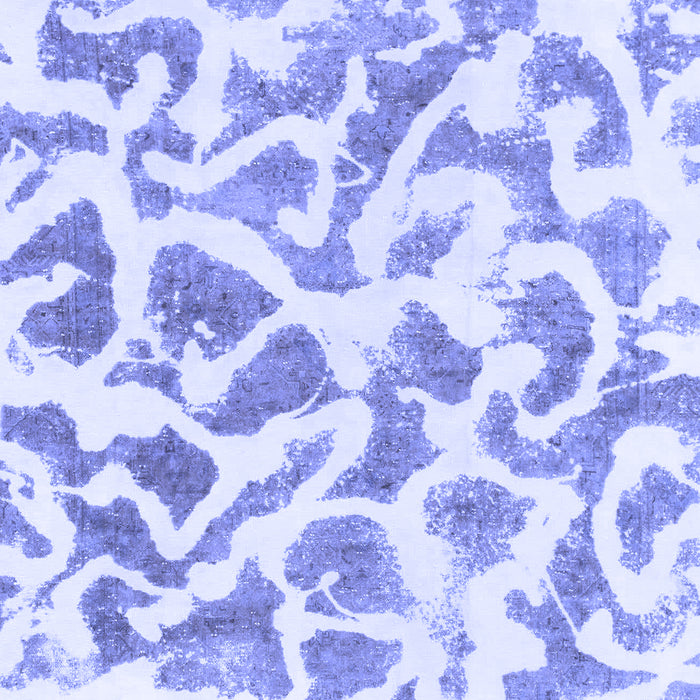 Abstract Blue Modern Rug, abs847blu