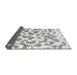 Sideview of Abstract Gray Modern Rug, abs847gry