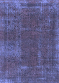 Abstract Blue Modern Rug, abs848blu