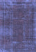 Abstract Blue Modern Rug, abs848blu