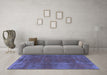 Machine Washable Abstract Blue Modern Rug in a Living Room, wshabs848blu