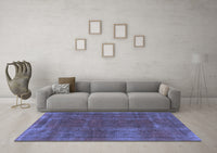 Machine Washable Abstract Blue Modern Rug, wshabs848blu